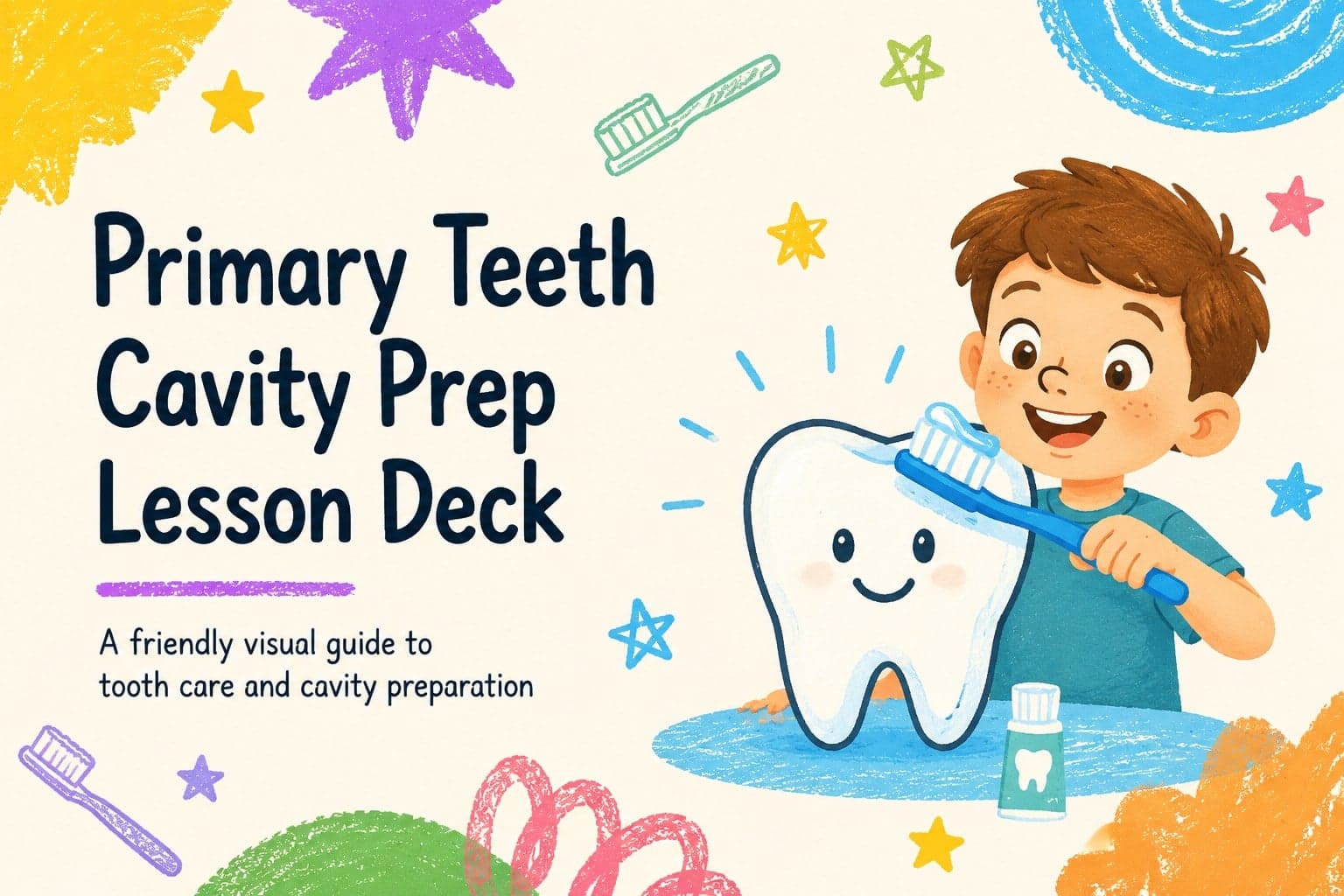 Primary Teeth Cavity Prep Lesson Deck preview