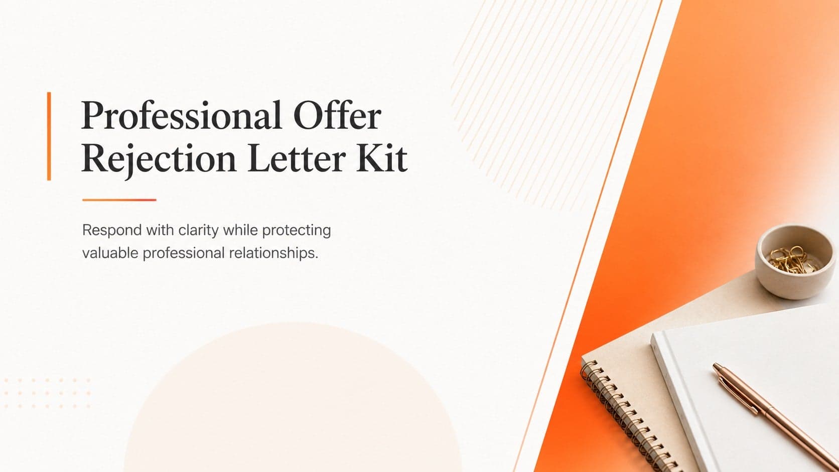 Professional Offer Rejection Letter Kit preview
