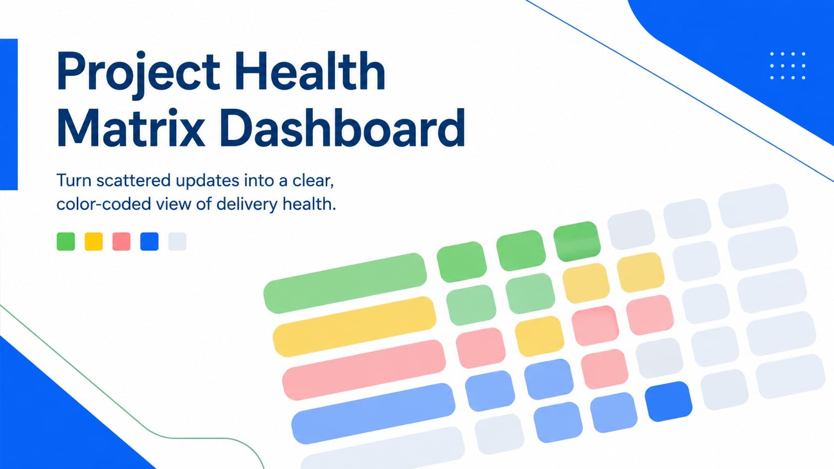 Project Health Matrix Dashboard preview