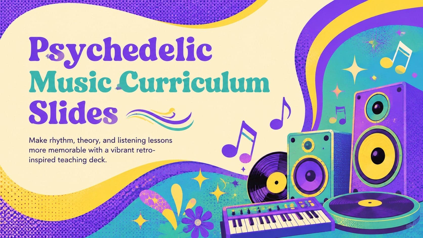 Psychedelic Music Curriculum Slides preview
