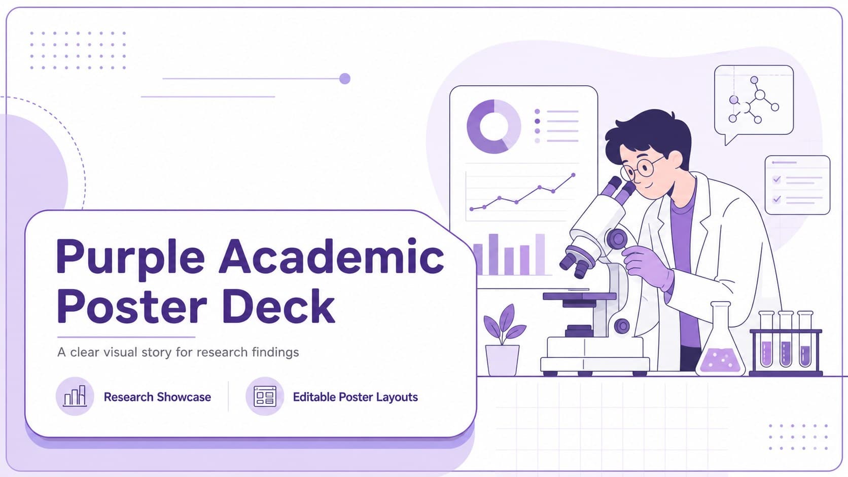 Purple Academic Poster Deck preview