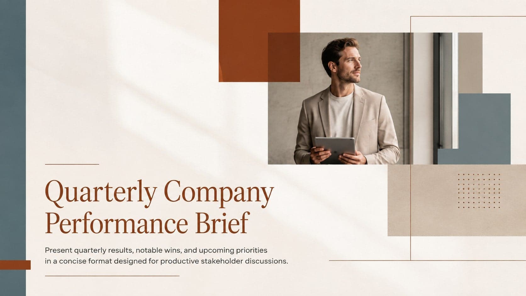 Quarterly Company Performance Brief preview