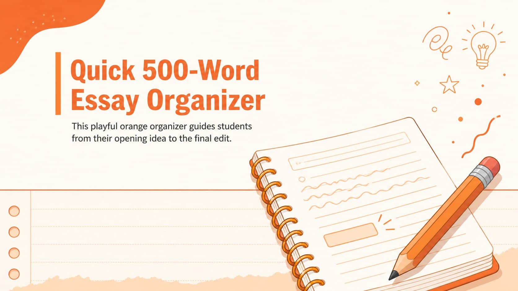 Quick 500-Word Essay Organizer preview