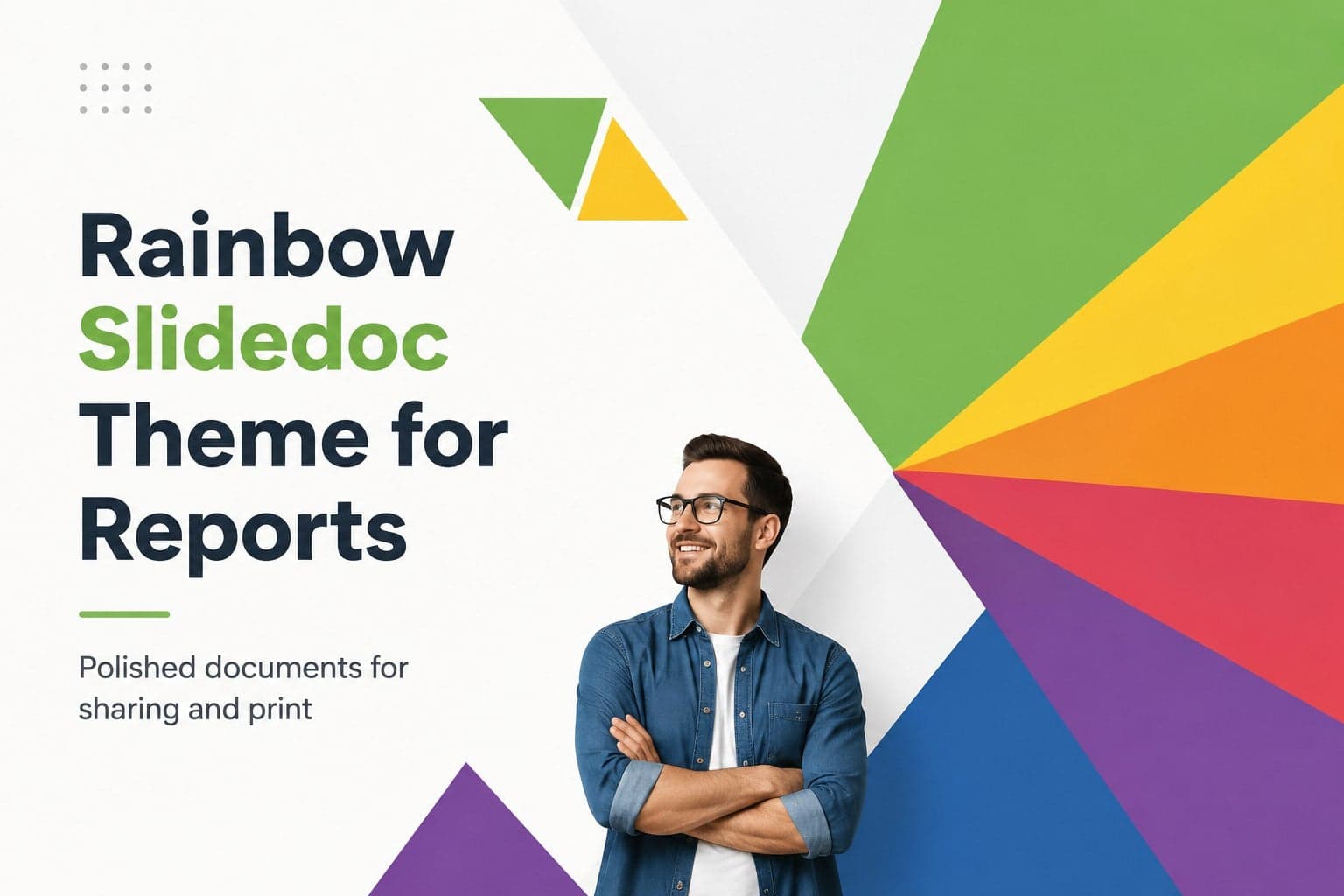 Rainbow Slidedoc Theme for Reports preview
