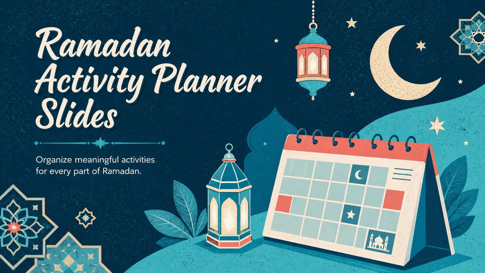 Ramadan Activity Planner Slides preview