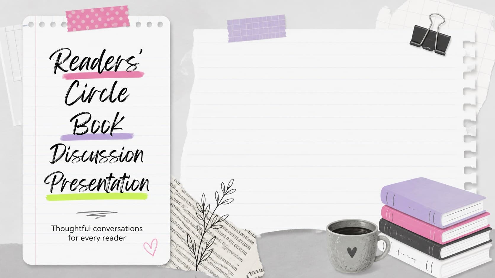 Readers' Circle Book Discussion Presentation preview
