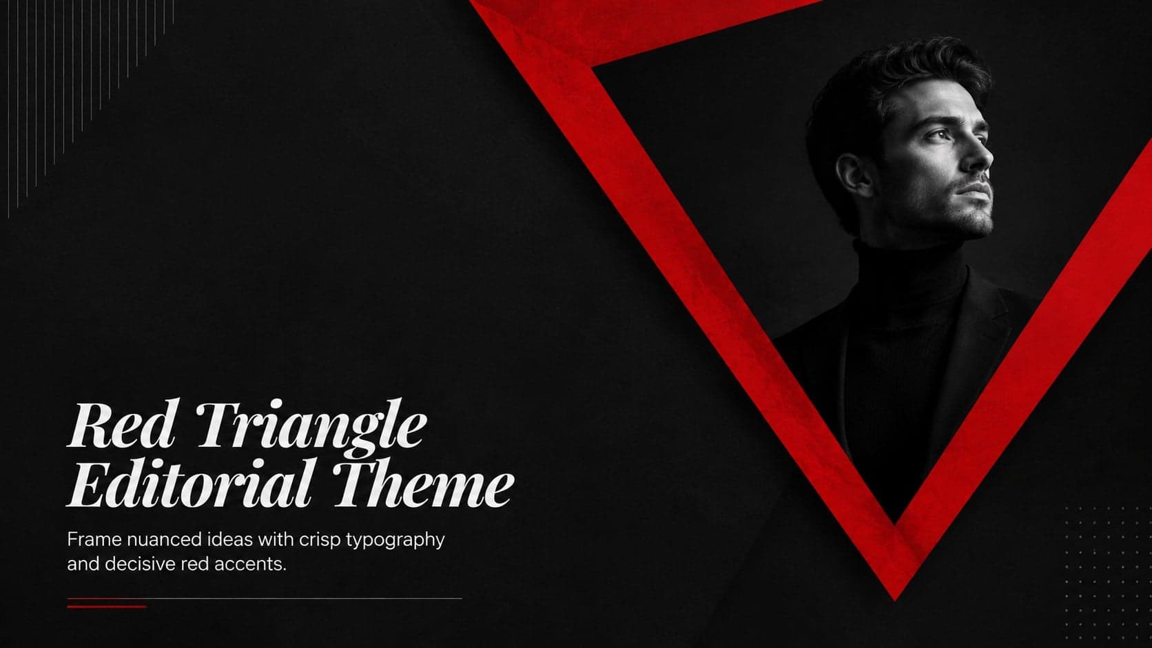 Red Triangle Editorial Theme preview