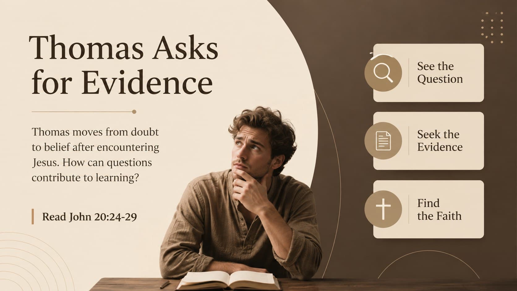 Resurrection of Christ teaching resource focused on Thomas and evidence.
