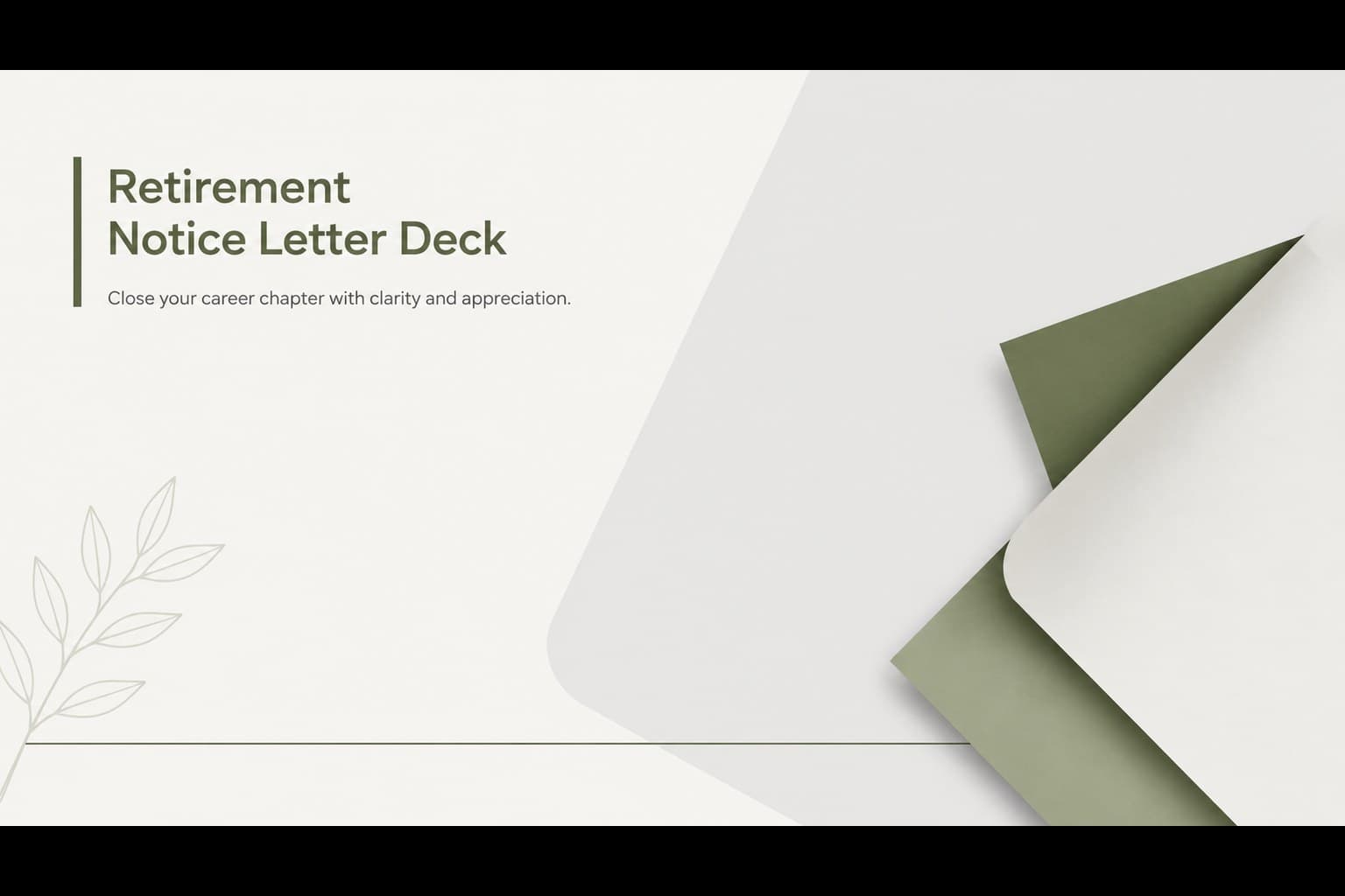 Retirement Notice Letter Deck preview