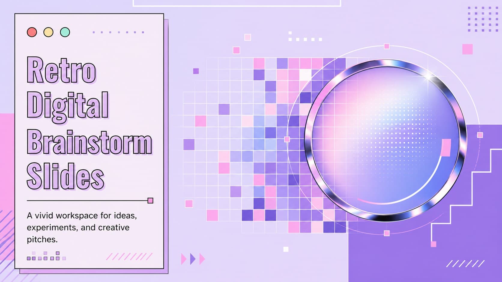 Retro Digital Brainstorm Slides preview