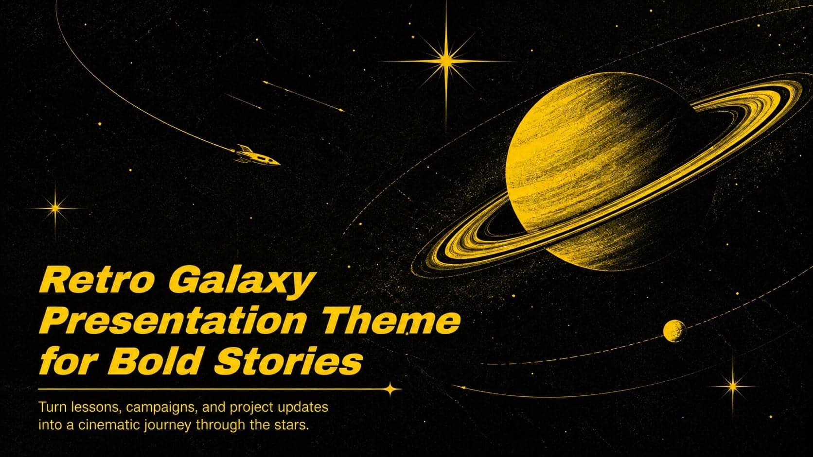 Retro Galaxy Presentation Theme for Bold Stories preview