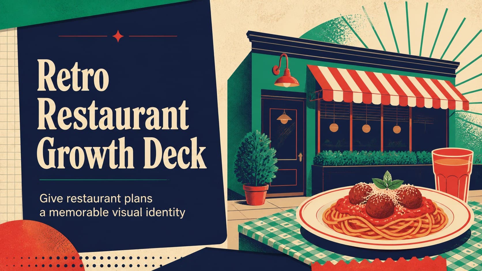 Retro Restaurant Growth Deck preview