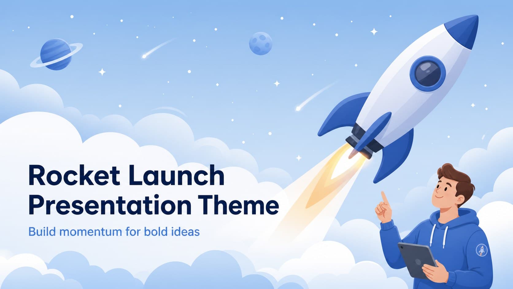 Rocket Launch Presentation Theme preview