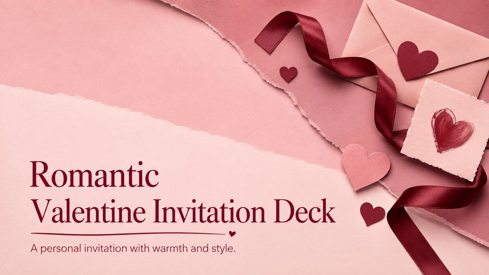 Romantic Valentine Invitation Deck preview