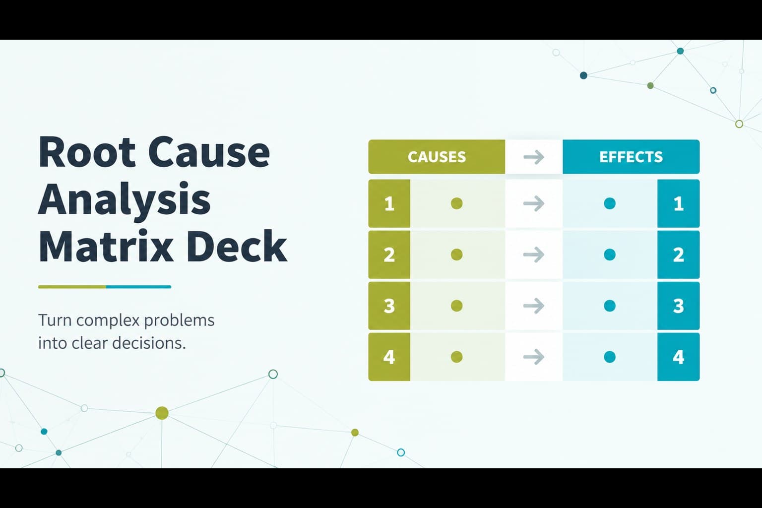 Root Cause Analysis Matrix Deck preview