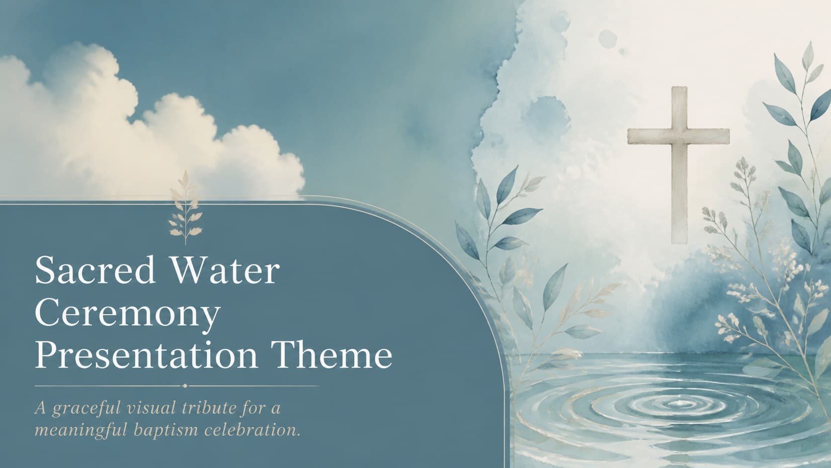 Sacred Water Ceremony Presentation Theme preview