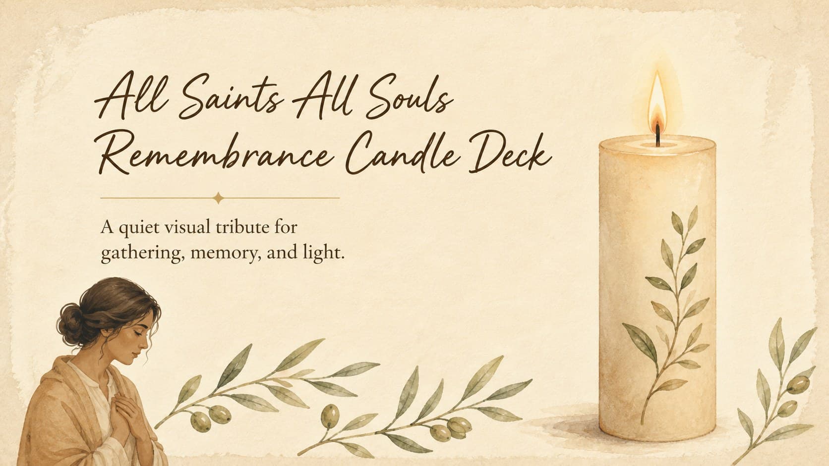 All Saints All Souls Remembrance Candle Deck preview