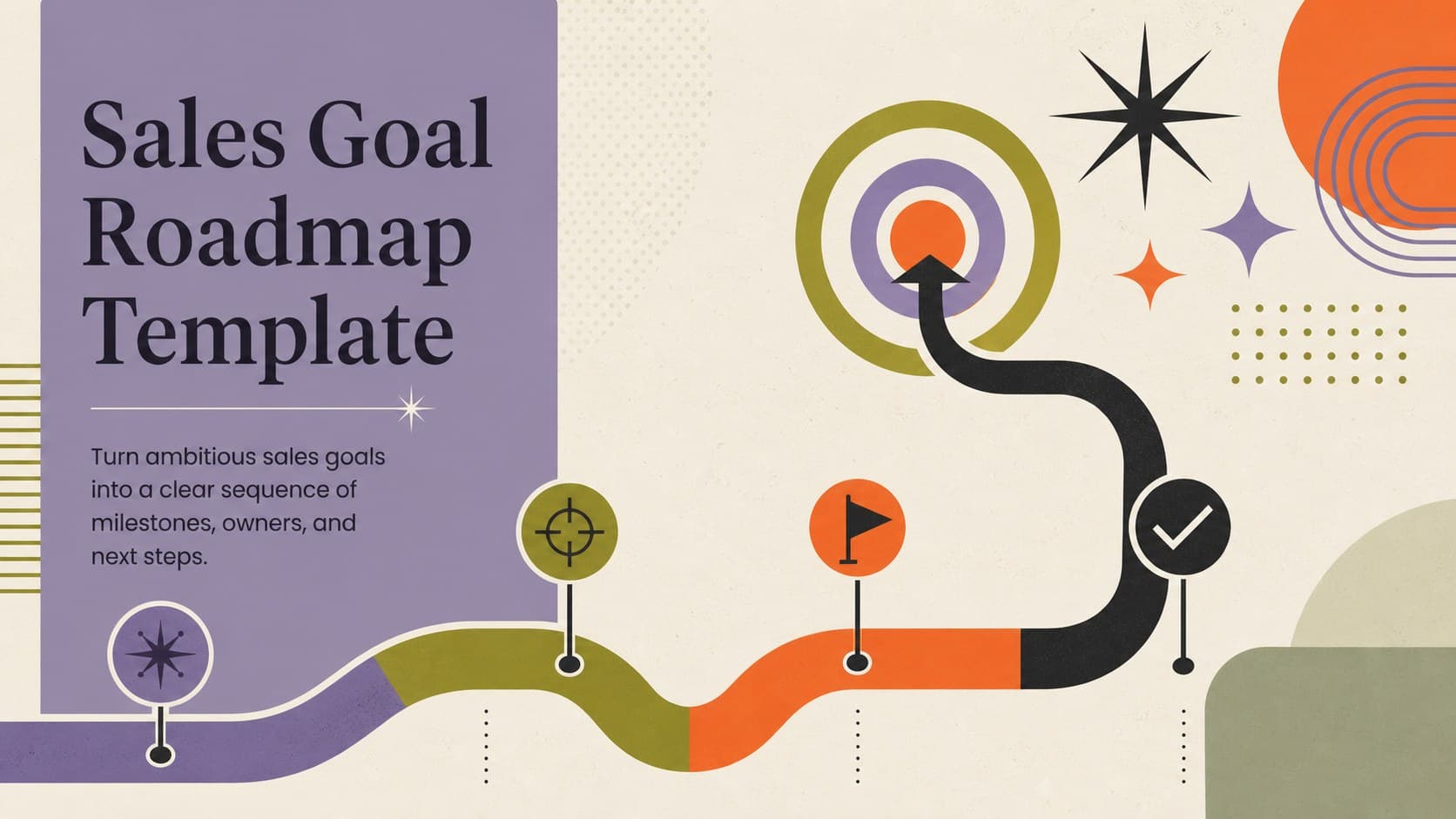 Sales Goal Roadmap Template preview