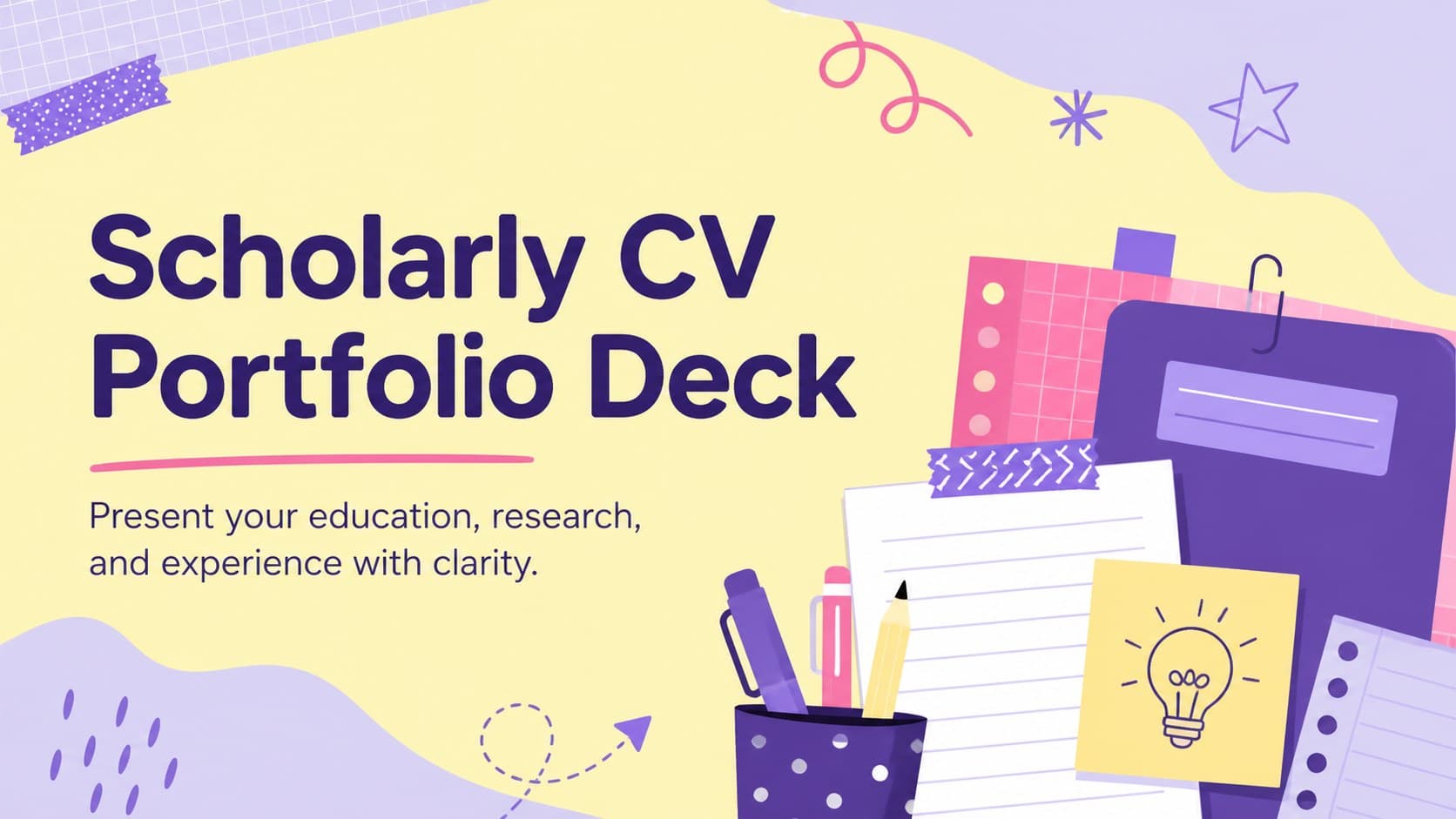 Scholarly CV Portfolio Deck preview