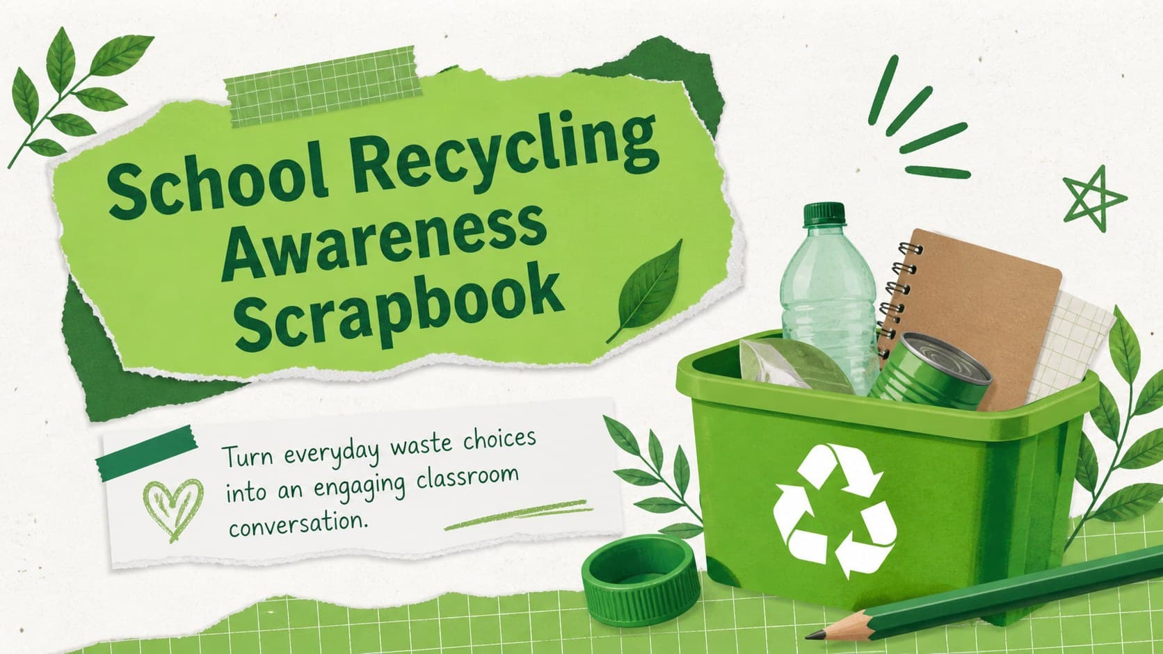 School Recycling Awareness Scrapbook preview