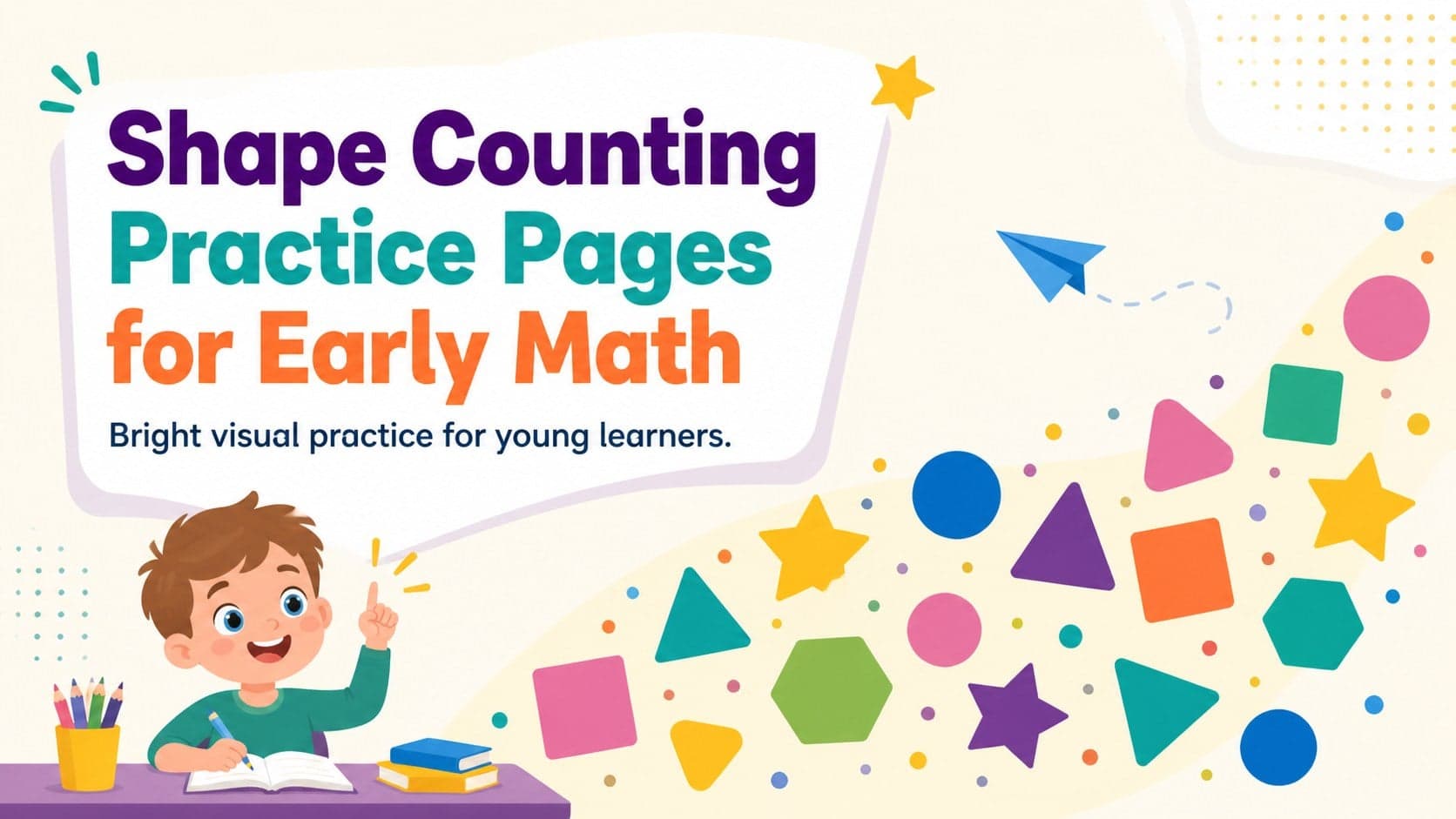 Shape Counting Practice Pages for Early Math preview
