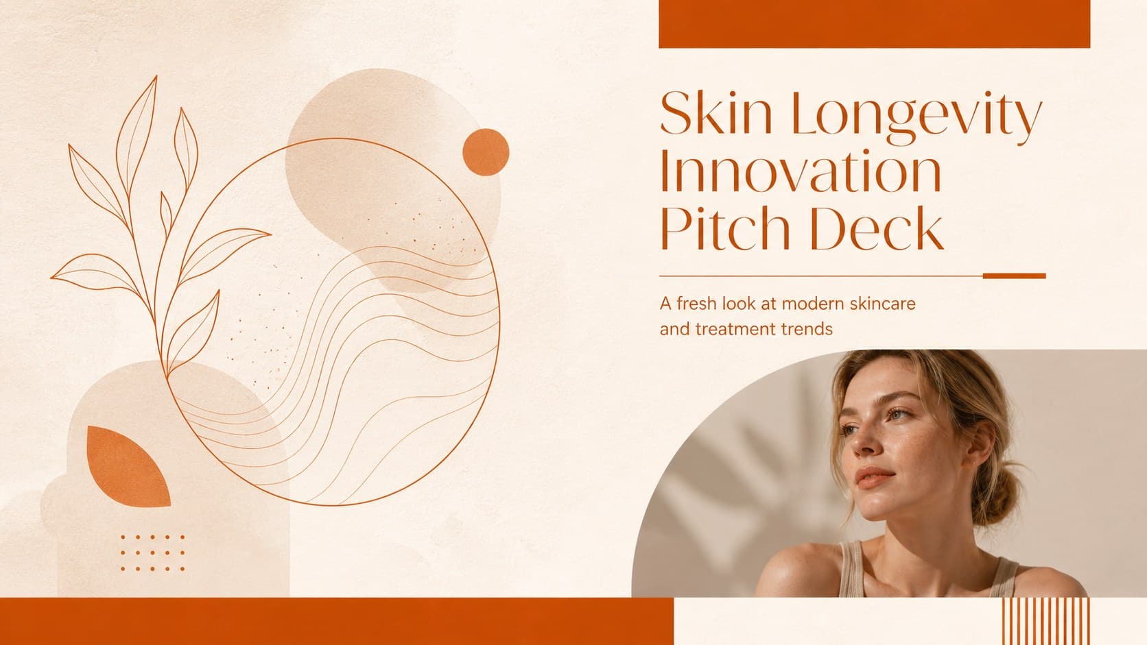 Skin Longevity Innovation Pitch Deck preview