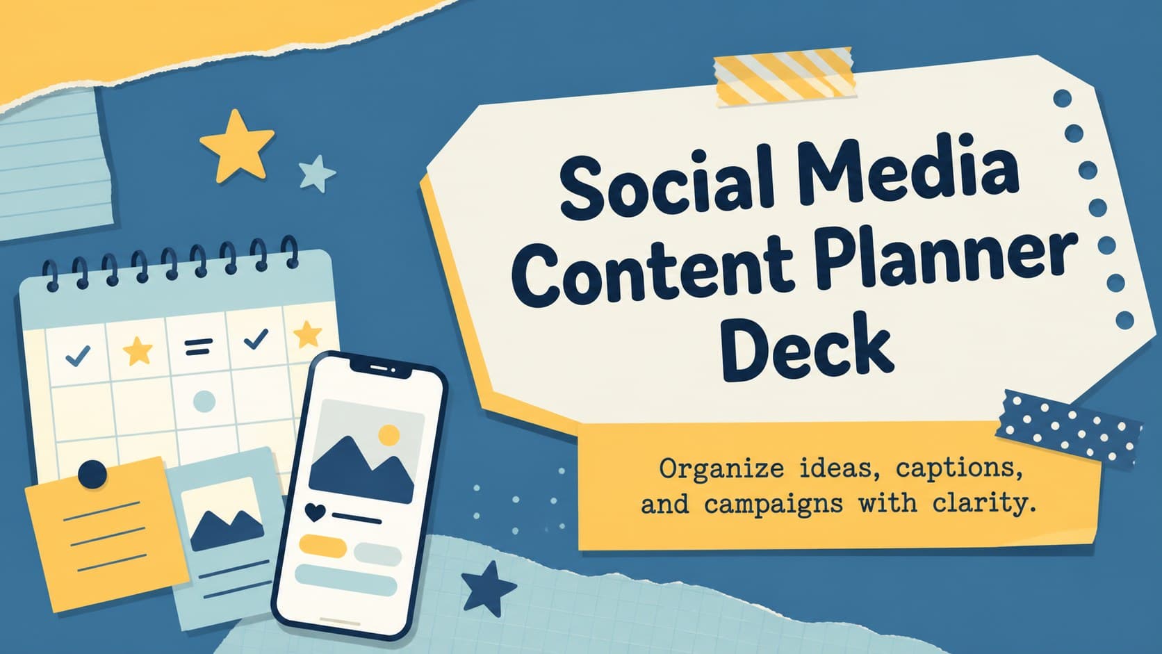 Social Media Content Planner Deck preview