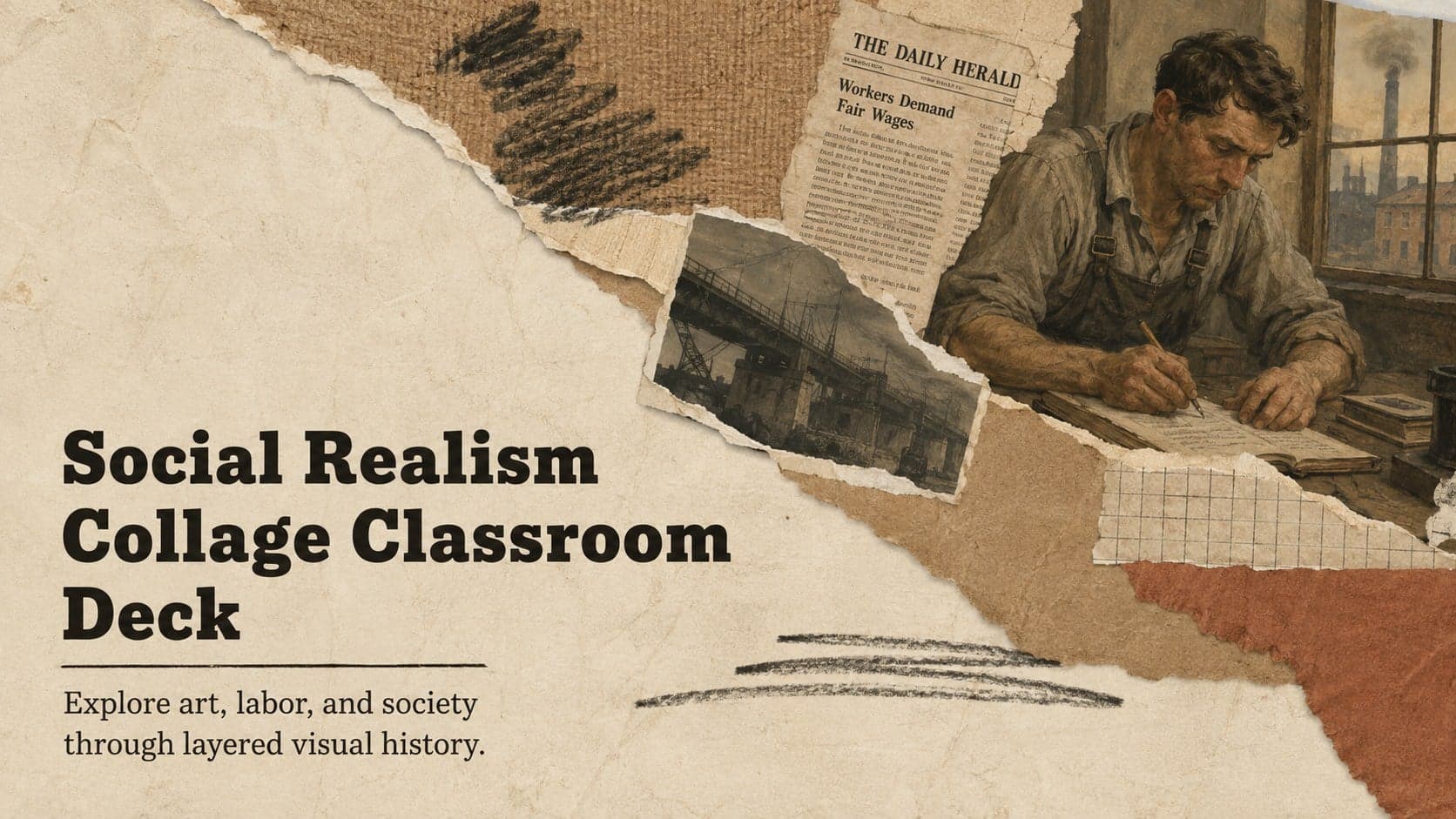 Social Realism Collage Classroom Deck preview