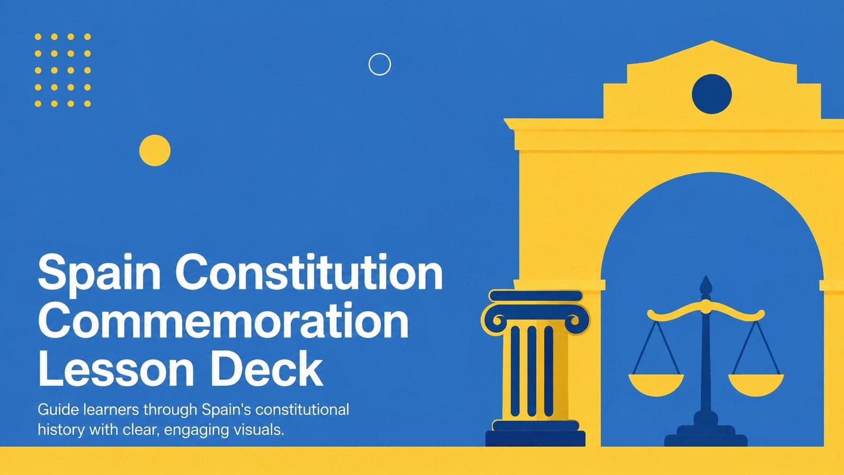 Spain Constitution Commemoration Lesson Deck preview