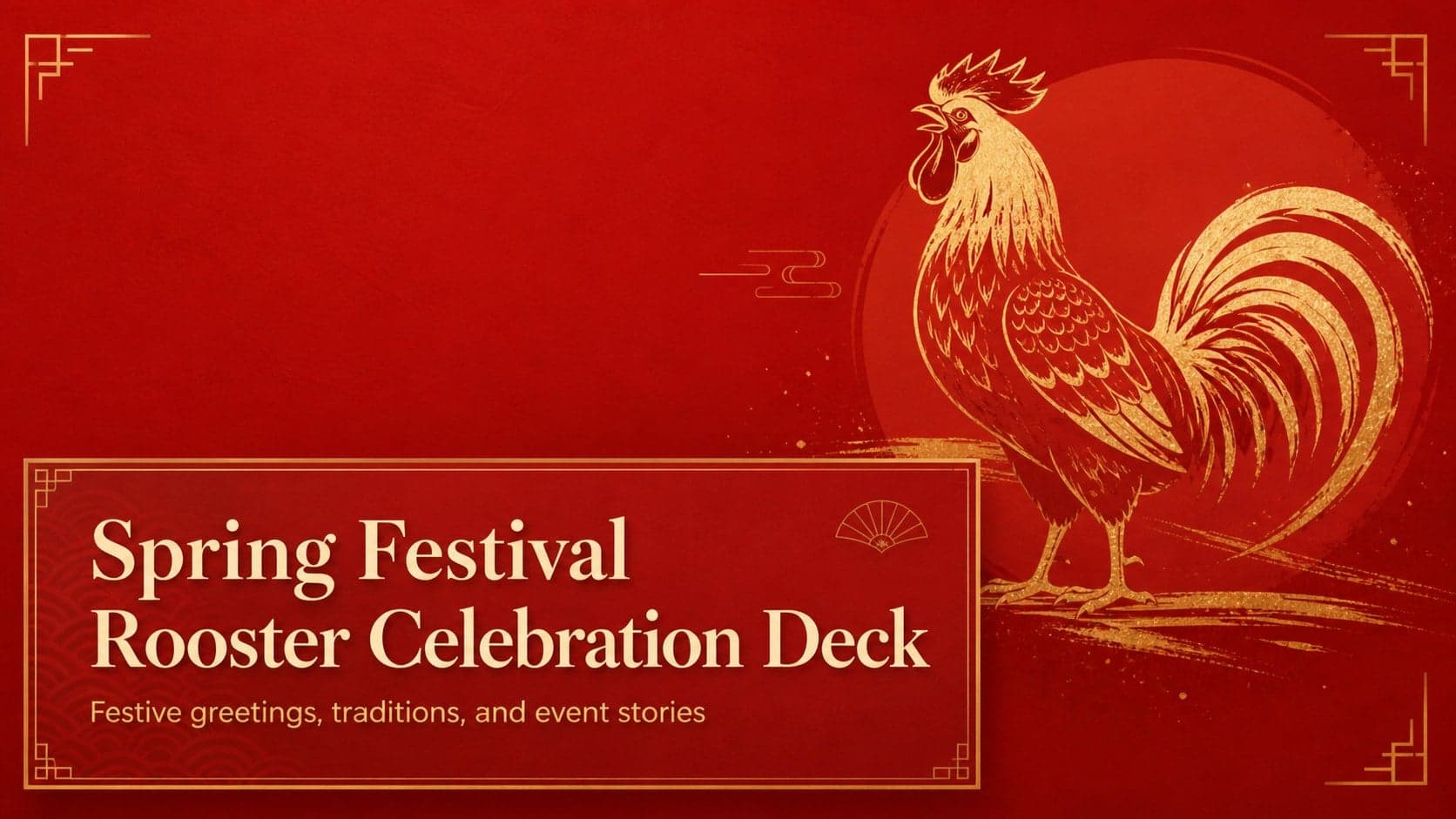 Spring Festival Rooster Celebration Deck preview
