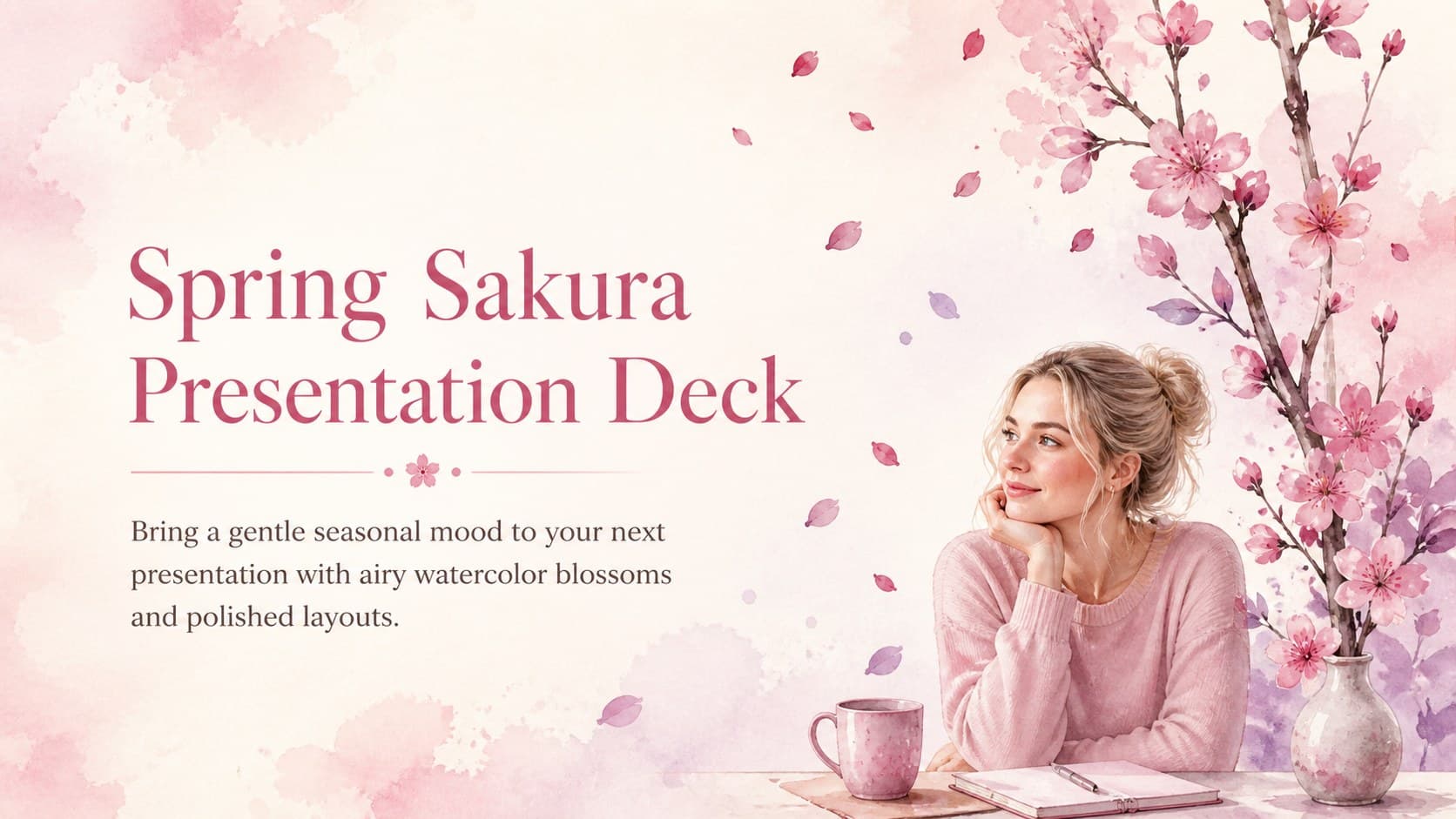 Spring Sakura Presentation Deck preview