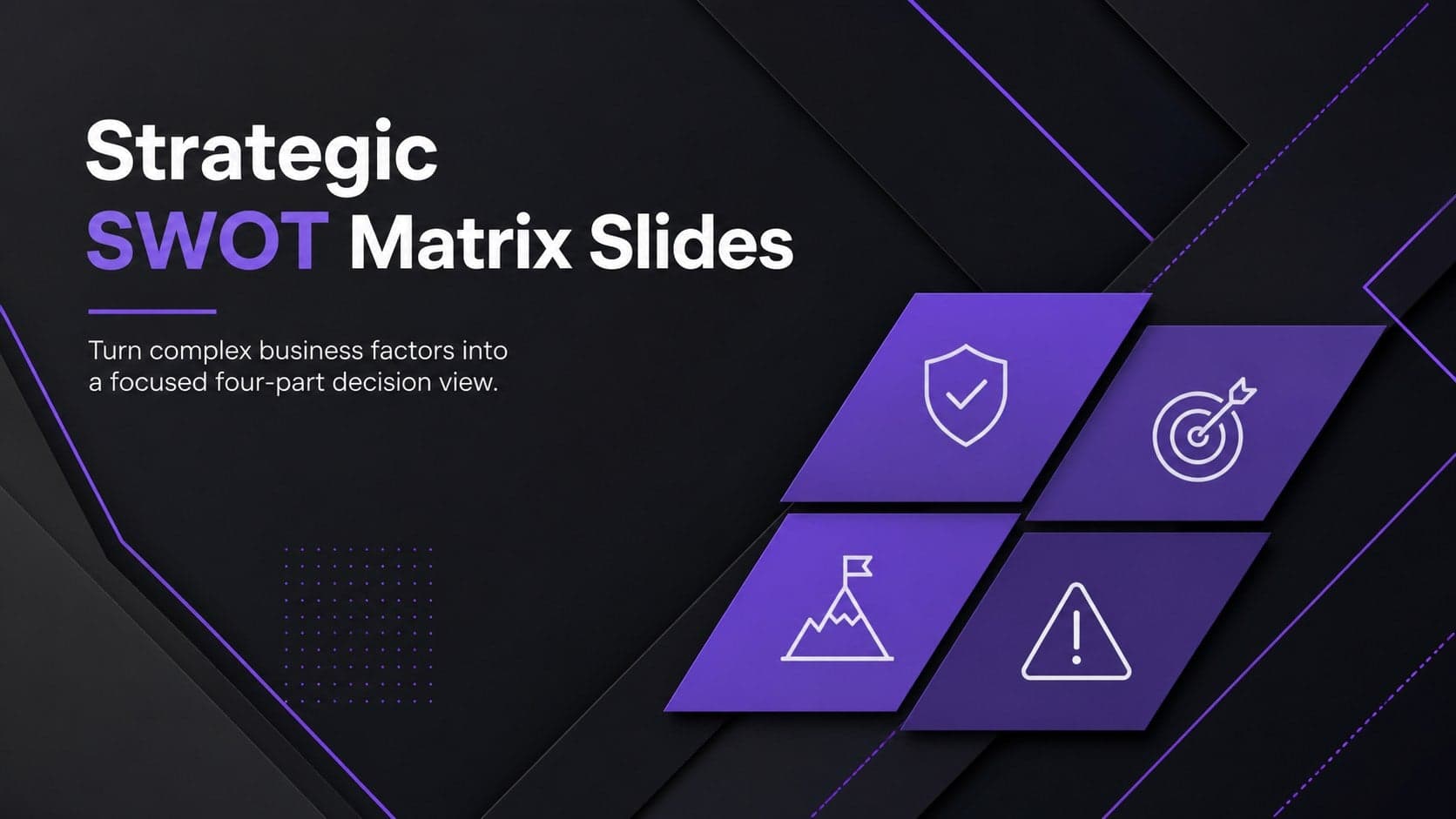 Strategic SWOT Matrix Slides preview
