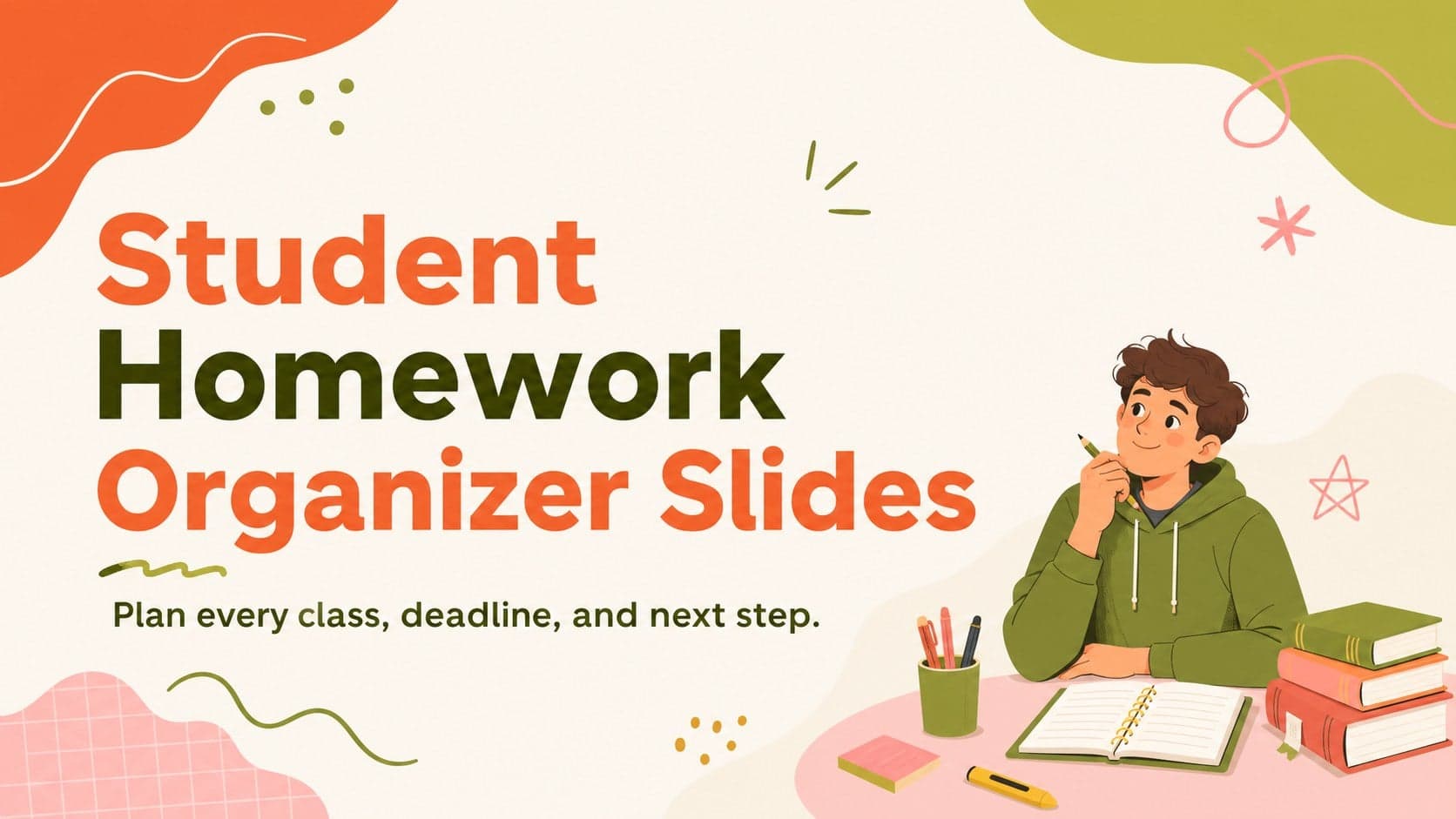 Student Homework Organizer Slides preview