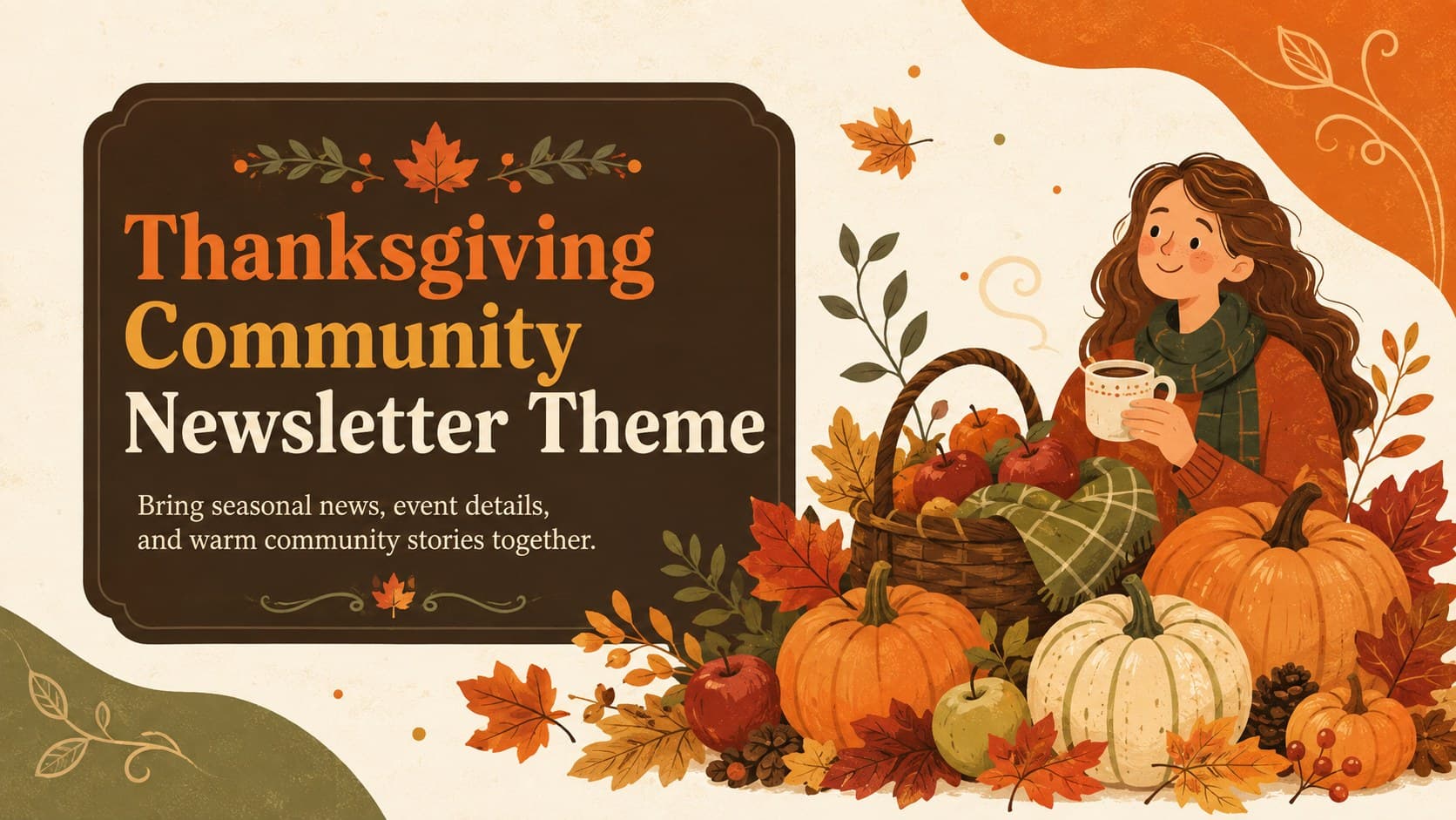 Thanksgiving Community Newsletter Theme preview