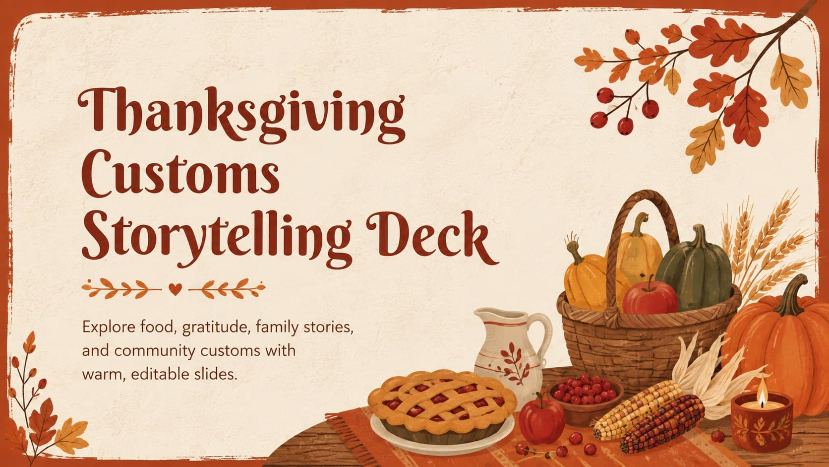Thanksgiving Customs Storytelling Deck preview