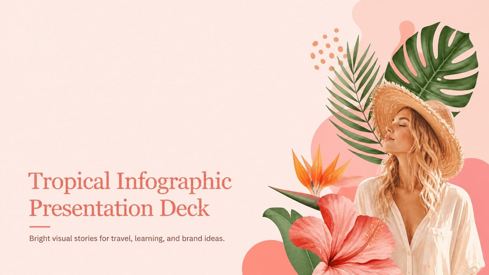 Tropical Infographic Presentation Deck preview