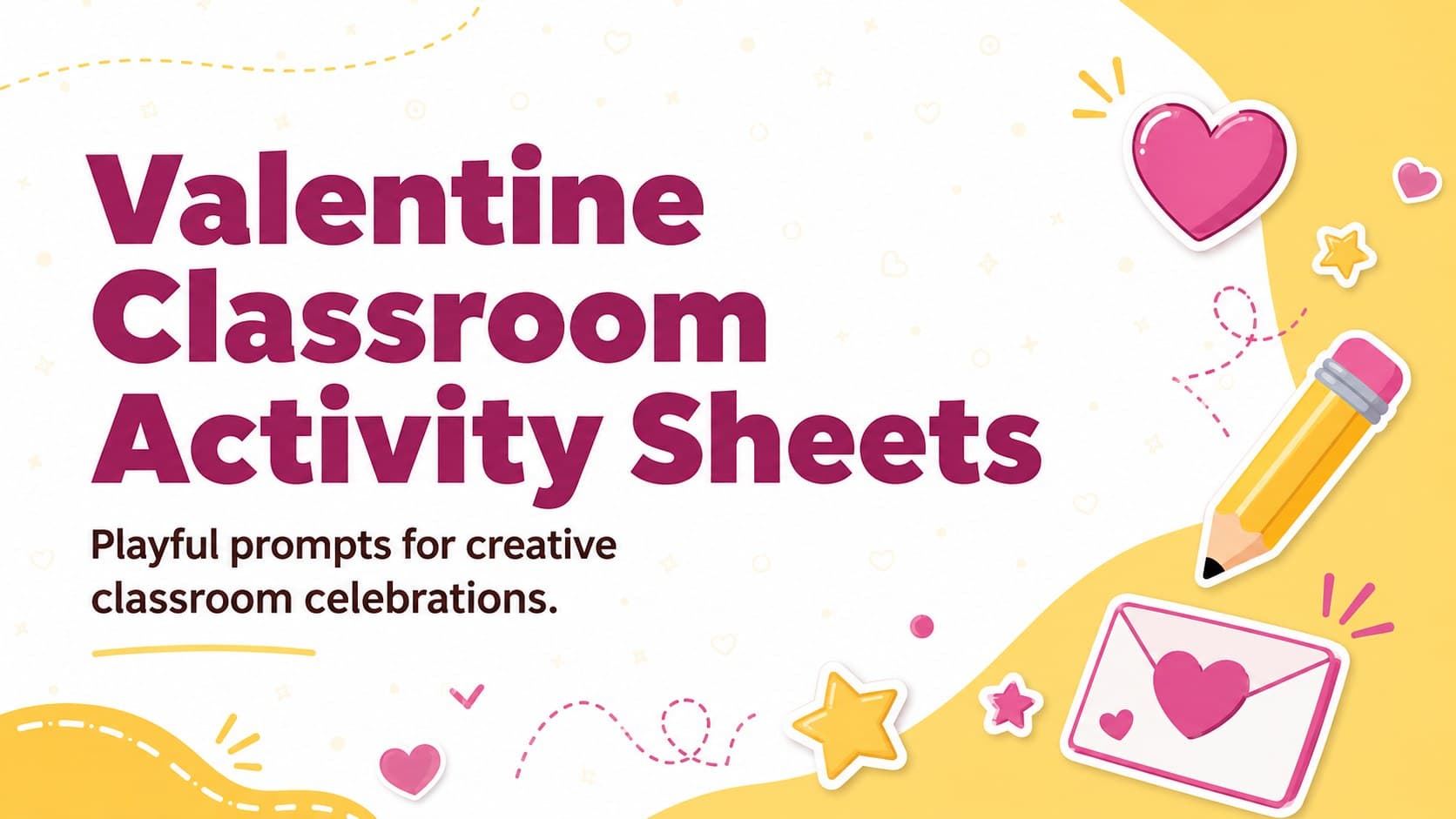 Valentine Classroom Activity Sheets preview