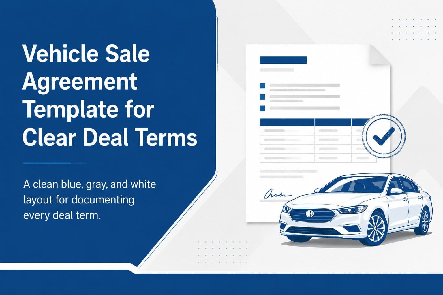 Vehicle Sale Agreement Template for Clear Deal Terms preview