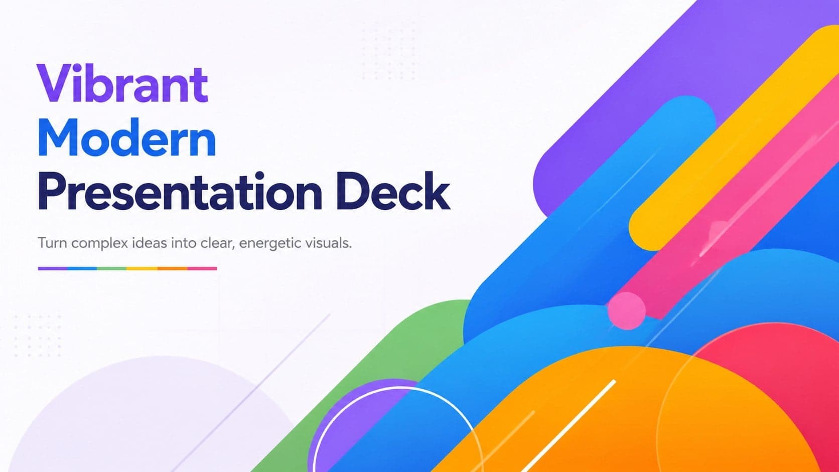 Vibrant Modern Presentation Deck preview