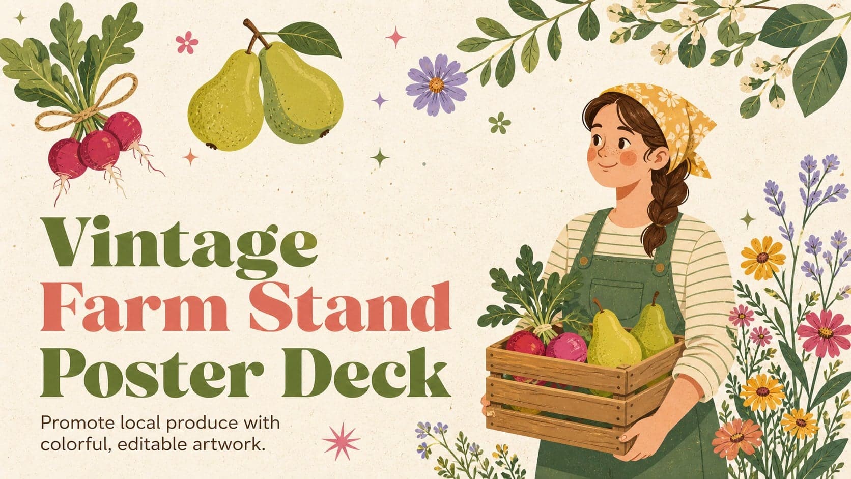 Vintage Farm Stand Poster Deck preview