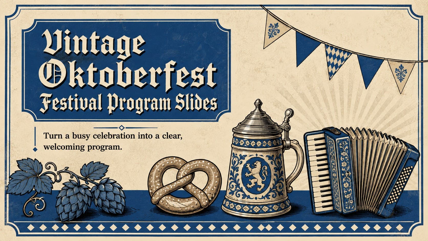 Vintage Oktoberfest Festival Program Slides preview