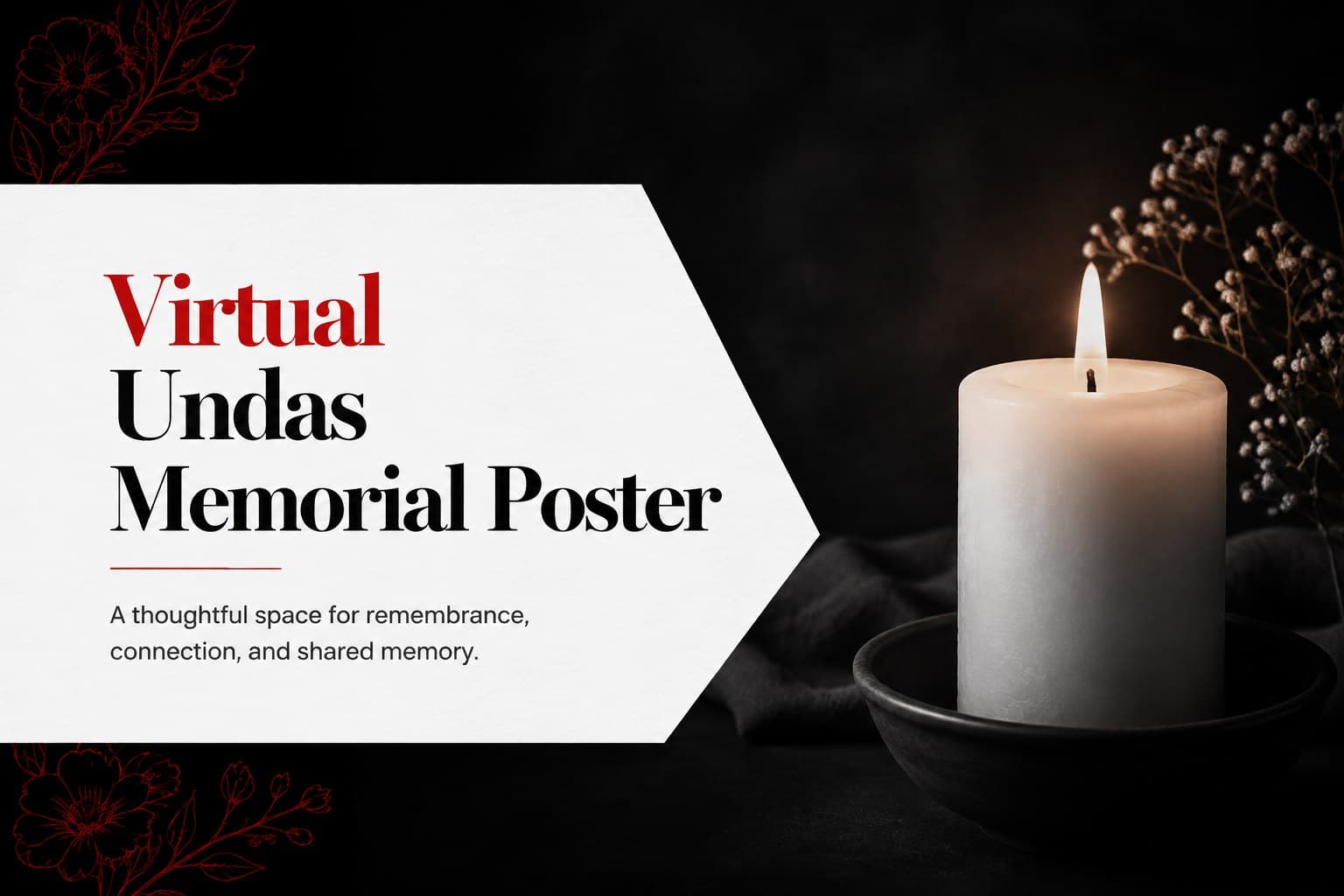 Virtual Undas Memorial Poster preview