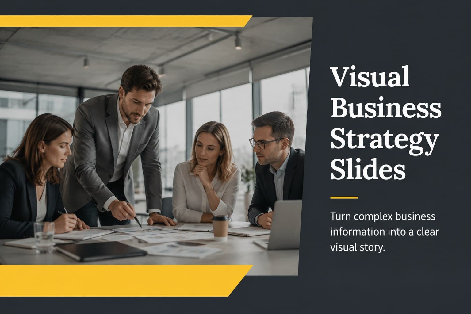 Visual Business Strategy Slides preview