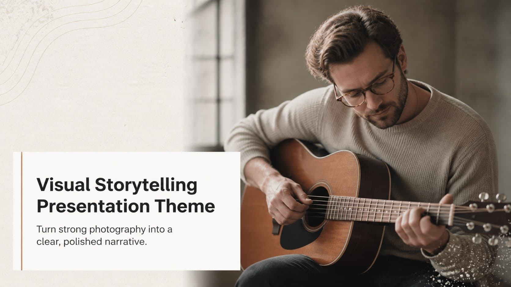 Visual Storytelling Presentation Theme preview