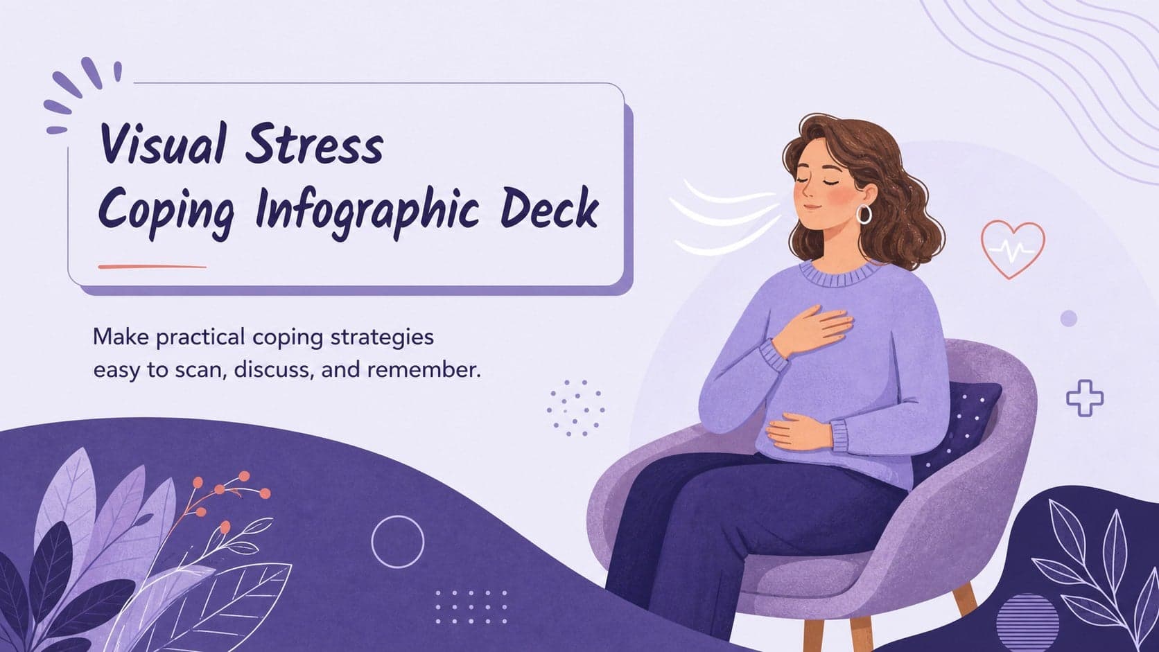 Visual Stress Coping Infographic Deck preview
