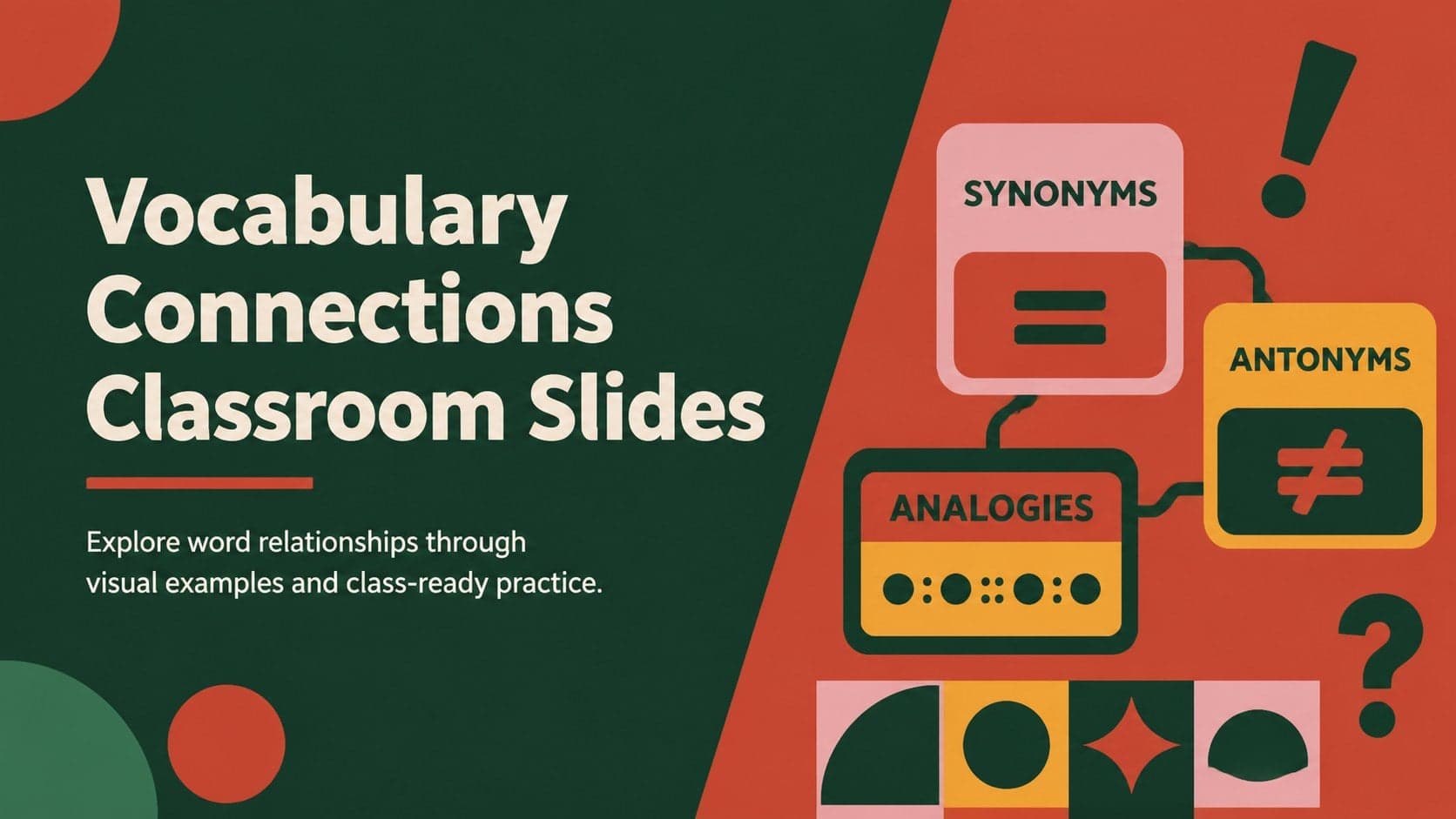 Vocabulary Connections Classroom Slides preview