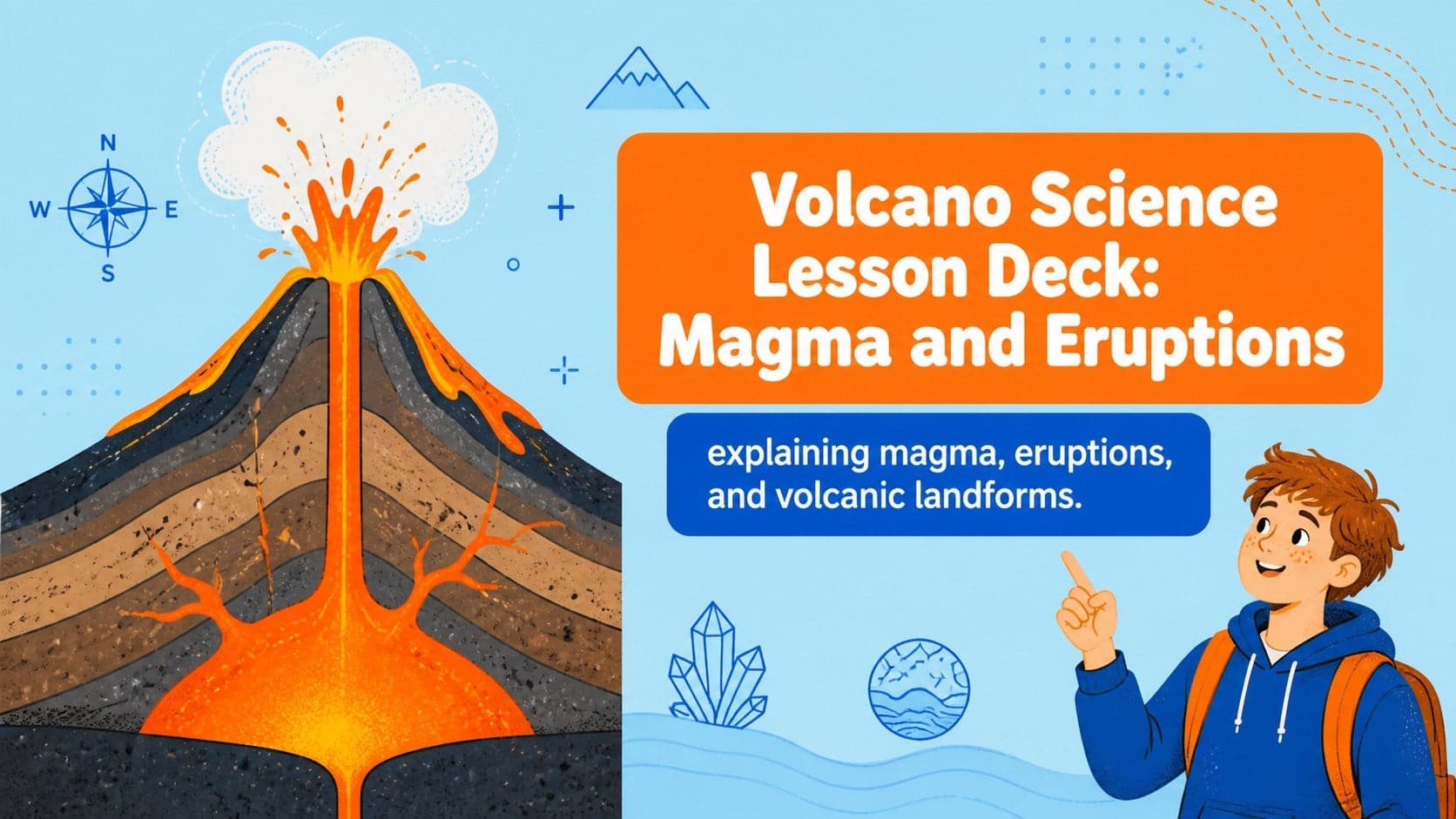 Volcano Science Lesson Deck: Magma and Eruptions preview