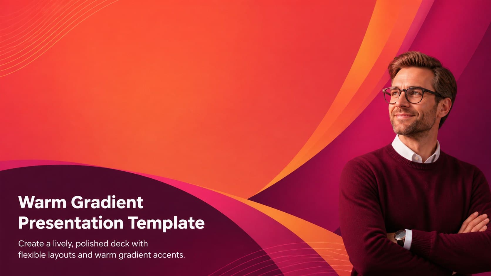 Warm Gradient Presentation Template preview