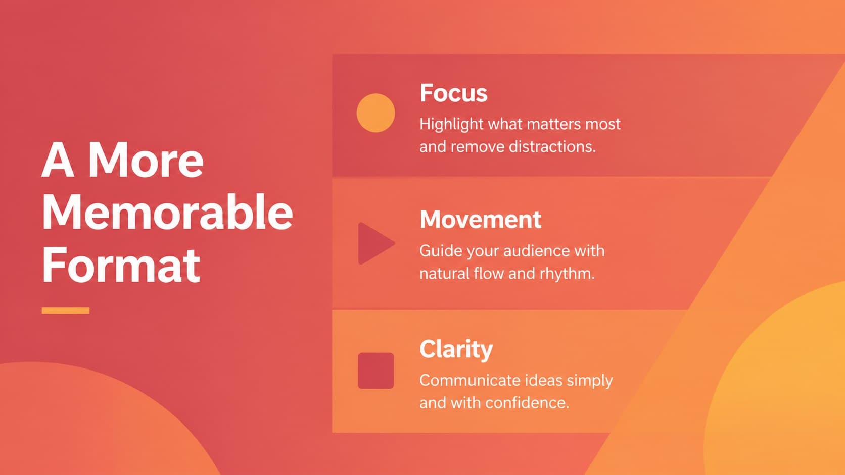 Opportunity slide showing three benefits in a vibrant project proposal presentation.