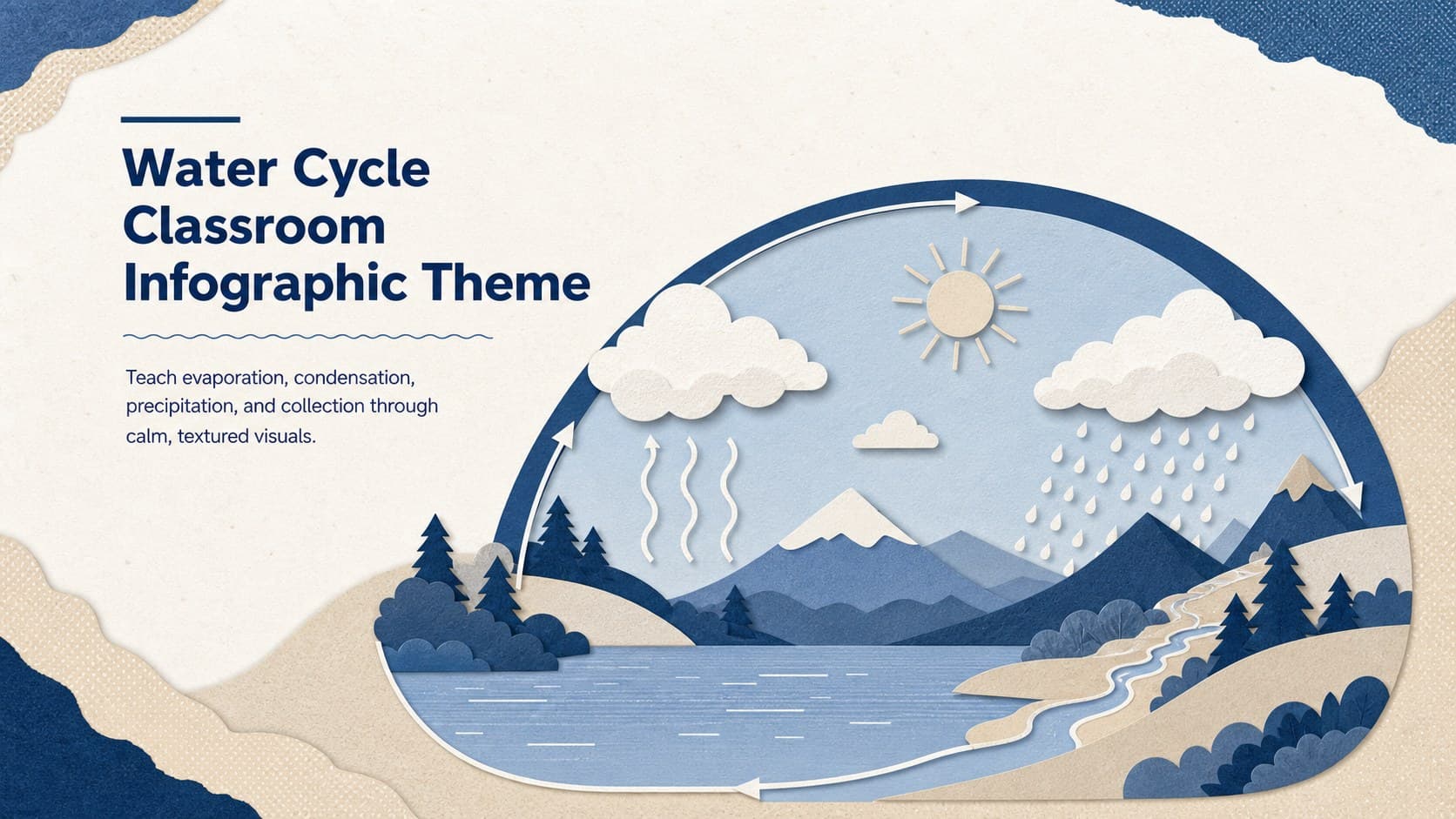 Water Cycle Classroom Infographic Theme preview